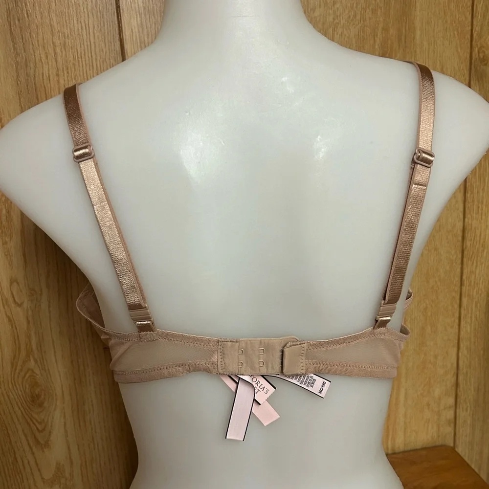 Victoria’s Secret Sexy Tee Marzipan Lace Push Up Bra Size 36C - Picture 6 of 9